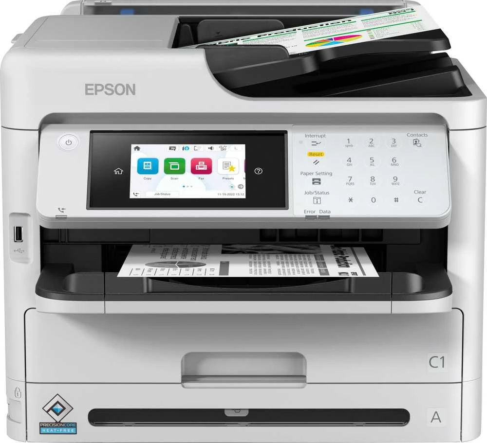 Spausdintuvas Epson WorkForce Pro WF-M5899DWF, Rašalinis, Vienspalvis spausdinimas, 1200 x 2400 DPI, A4, Tiesioginis spausdinimas, Juoda, Balta