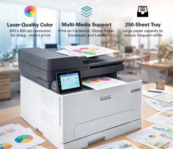 Spausdintuvas G&G GM2010CDW Farblaserdrucker 3-in-1-Multifunktion