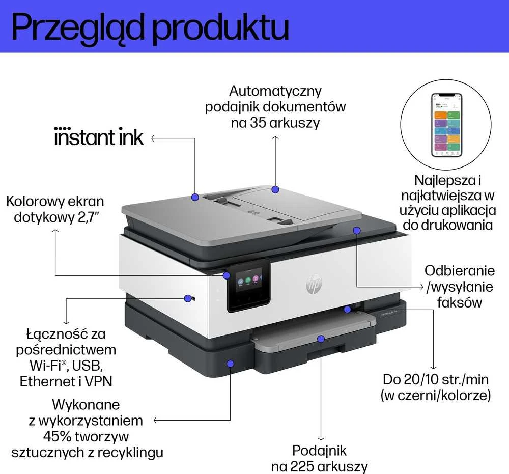 Spausdintuvas Daugiafunkcinis įrenginys HP OfficeJet Pro 8132e (40Q45B)