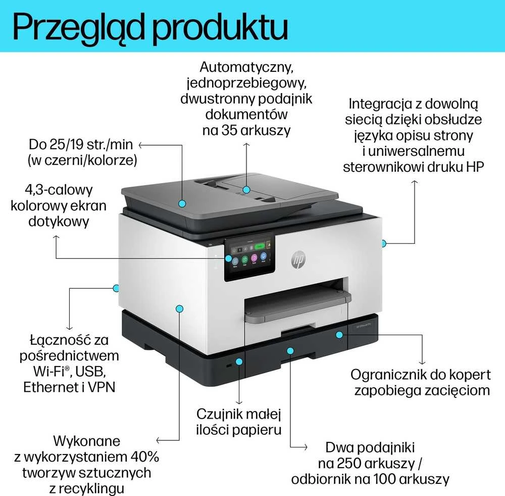 Spausdintuvas Daugiafunkcinis įrenginys HP OfficeJet Pro 9130b (4U561B)