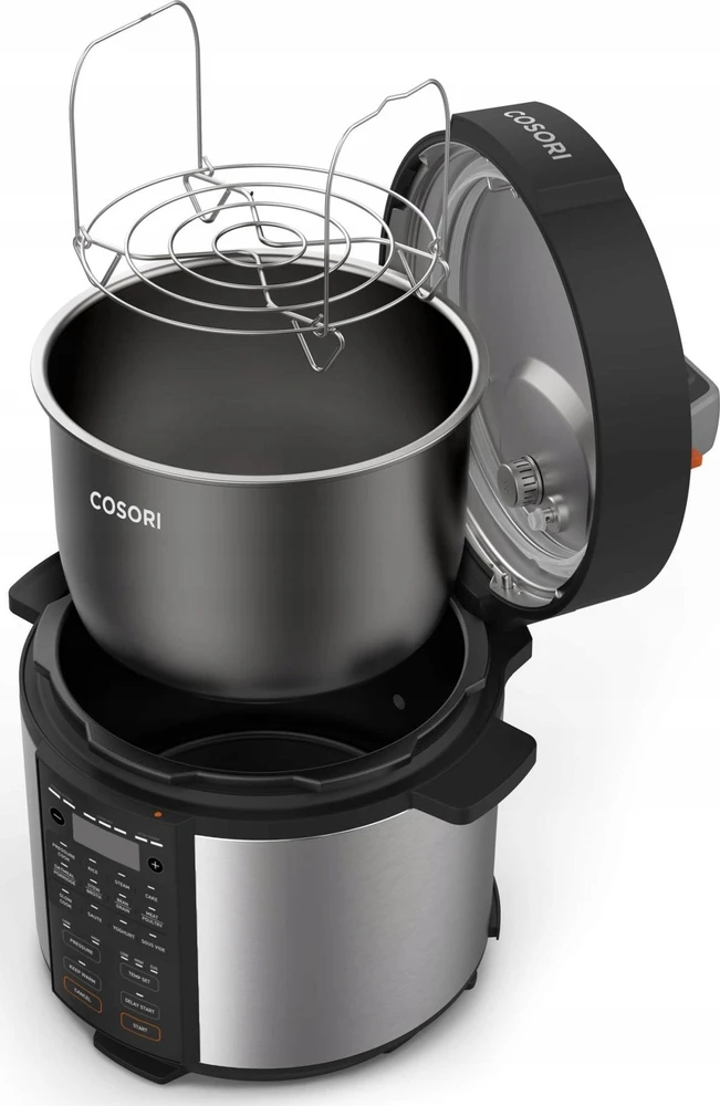 Cosori CMC-CO601-SEU Pressure Cooker juodai-sidabrinis