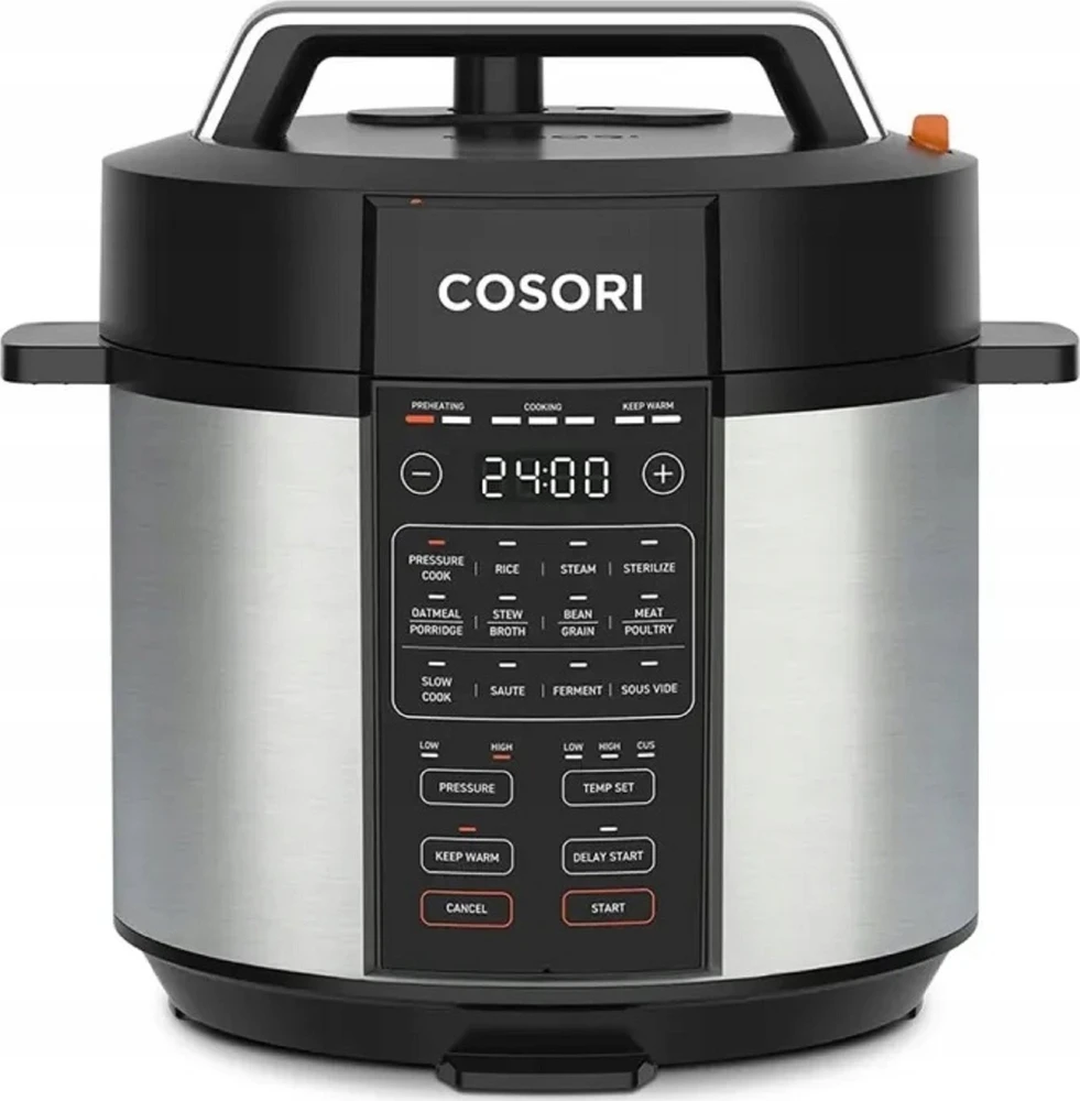 Cosori CMC-CO601-SEU Pressure Cooker juodai-sidabrinis