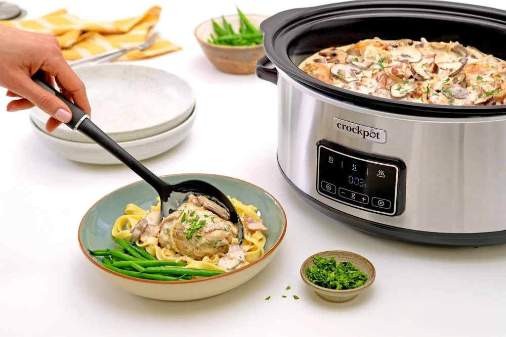 Crock Pot Crock-Puodas CSC112X 6,5 litro lėta viryklė (sidabrinė)