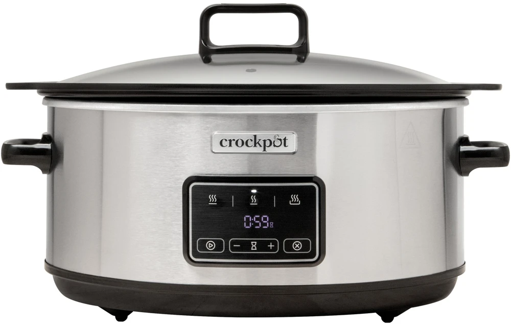 Crock Pot Crock-Puodas CSC112X 6,5 litro lėta viryklė (sidabrinė)