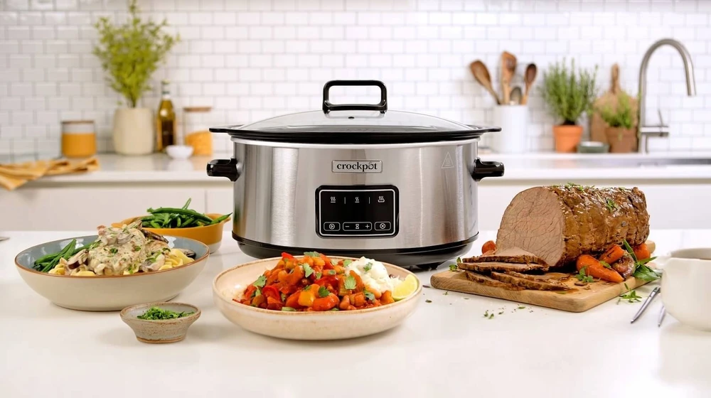 Crock Pot Crock-Puodas CSC112X 6,5 litro lėta viryklė (sidabrinė)