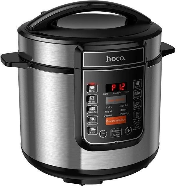 Daugiafunkcinis elektrinis greitpuodis Hoco 6L HJD27A juodas