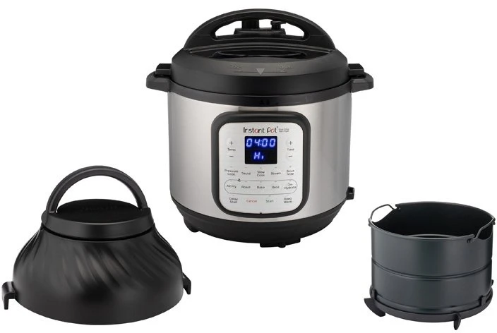 Instant Pot elektrinis greitpuodis ir oro gruzdintuvė, 5.7 l, 1200 W, nerūdijančio plieno korpusas, 140-0044-01-EU