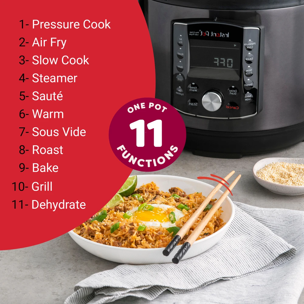 Daugiafunkcinis puodas „Instant Pot Pro Crisp“ 7,6 l