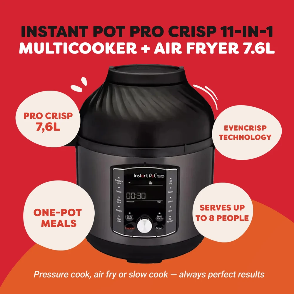 Daugiafunkcinis puodas „Instant Pot Pro Crisp“ 7,6 l