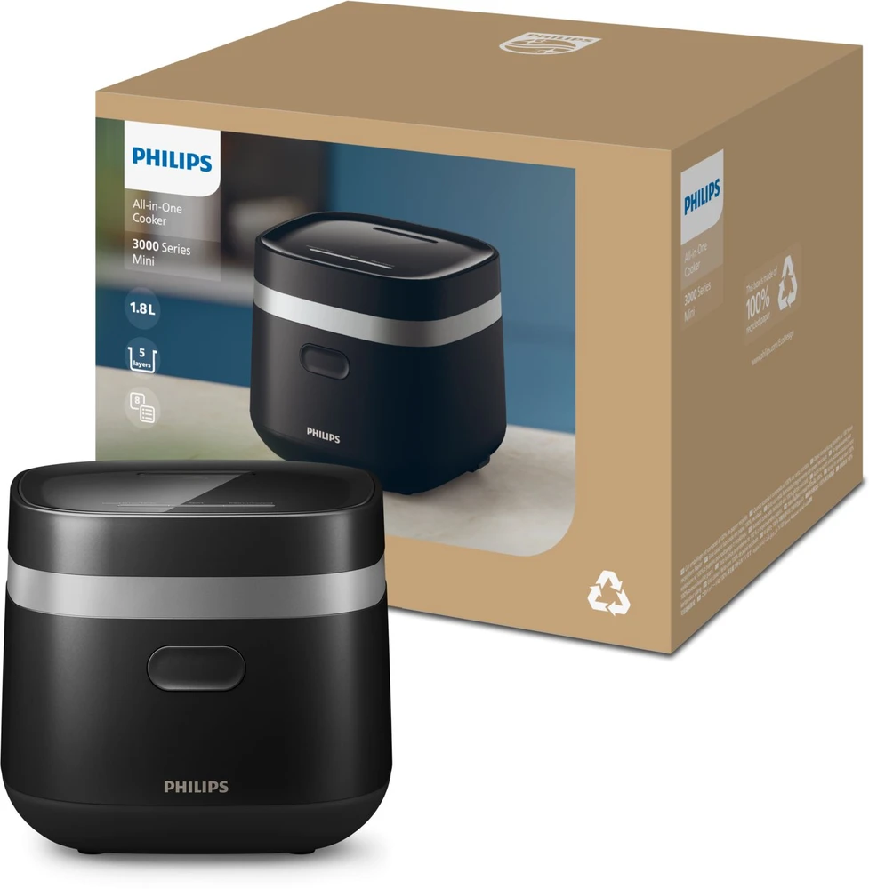 Daugiafunkcis puodas Philips 3000 serija „Mini All-in-One Cooker“ HD3090/80