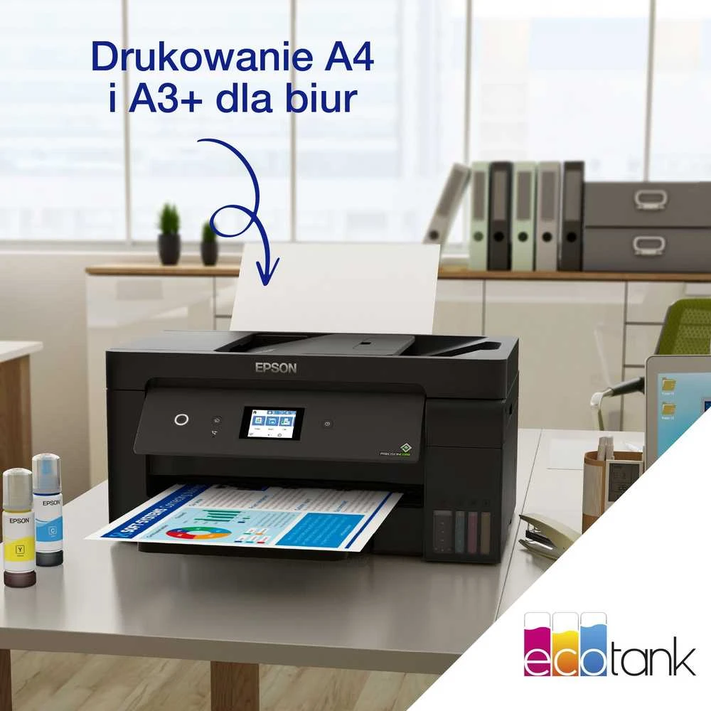 Epson | EcoTank | L14150 | Inkjet | Spalvotas | Daugiafunkcinis Spausdintuvas | A3+ | Wi-Fi | Juodas