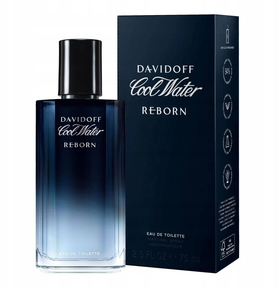 Davidoff Cool Vanduo Reborn EDT tualetinis vanduo vyrams, 75 ml
