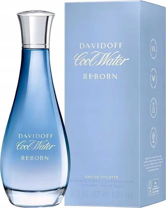 Davidoff Cool Vanduo Woman Reborn EDT tualetinis vanduo unisex, 100 ml