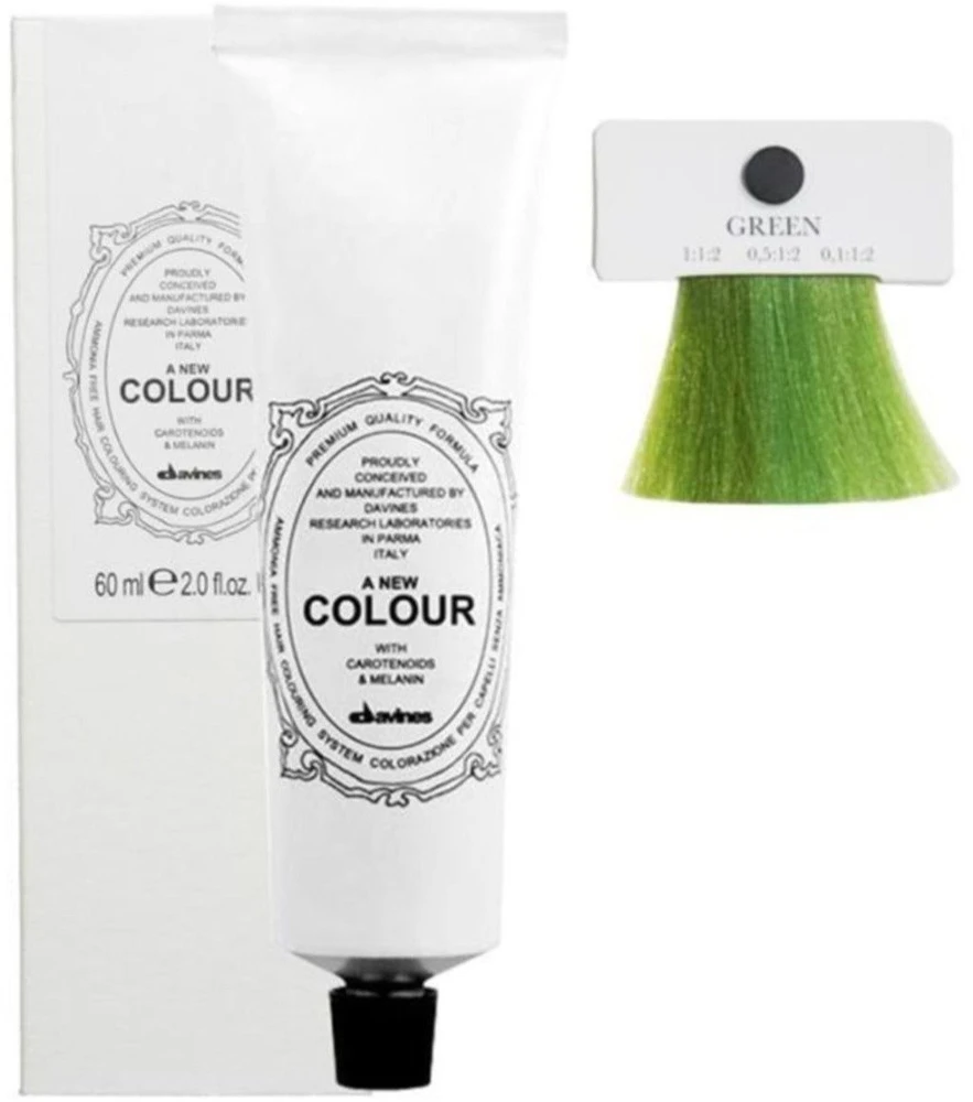 Davines A New Colour Permanent Hair Dye Žalias, 60 ml