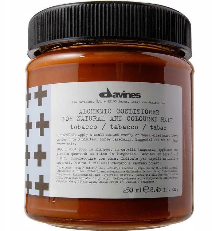 Davines ALCHEMIC Conditioner Tobacco dažantis kondicionierius rudiems ir kavos atspalvio plaukams, 250 ml