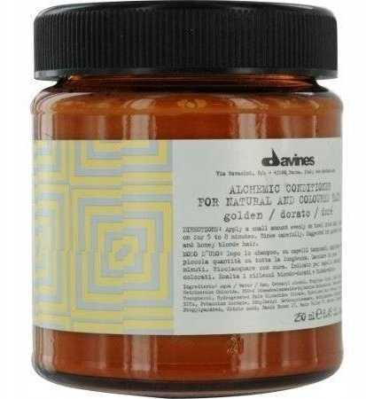 Davines ALCHEMIC Conditioner Golden dažantis kondicionierius medaus ir šiltų atspalvių blondinėms, 250 ml