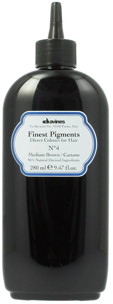 Davines Finest Gloss Natural Ingredients Hair Colouring Pigment N.4 Medium Brown, 280 ml