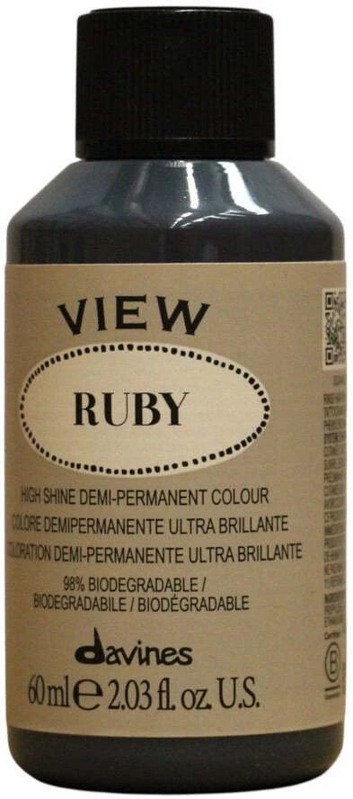Davines View Demi-Permanent Hair Dye Ruby, 60 ml