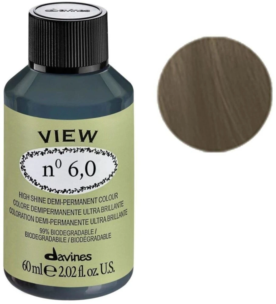 Davines View Demi-Permanent Hair Dye 6.0 , 60 ml