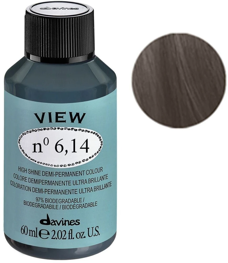Davines View Demi-Permanent Hair Dye 6.14 , 60 ml