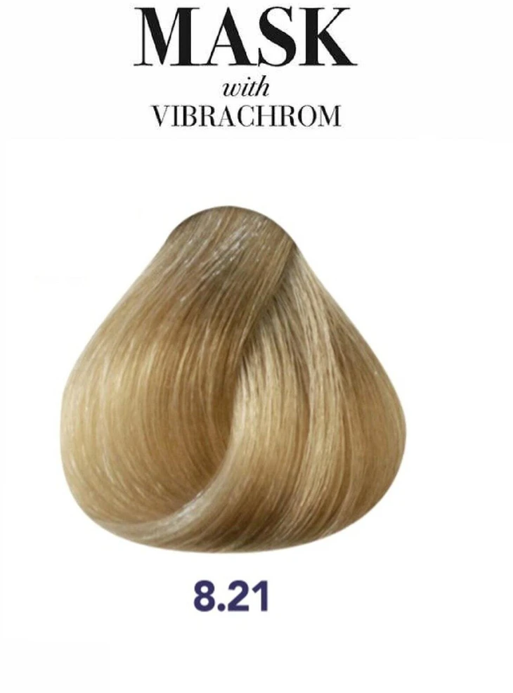 Davines kaukė su Vibrachrom ilgalaikiais plaukų dažais 8.21, 100 ml