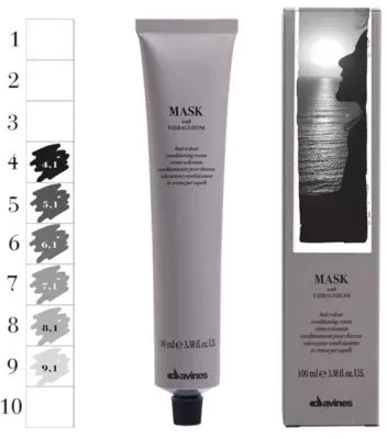 Davines Mask With Vibrachrom Permanent Hair Dye 9.1 , 100 ml