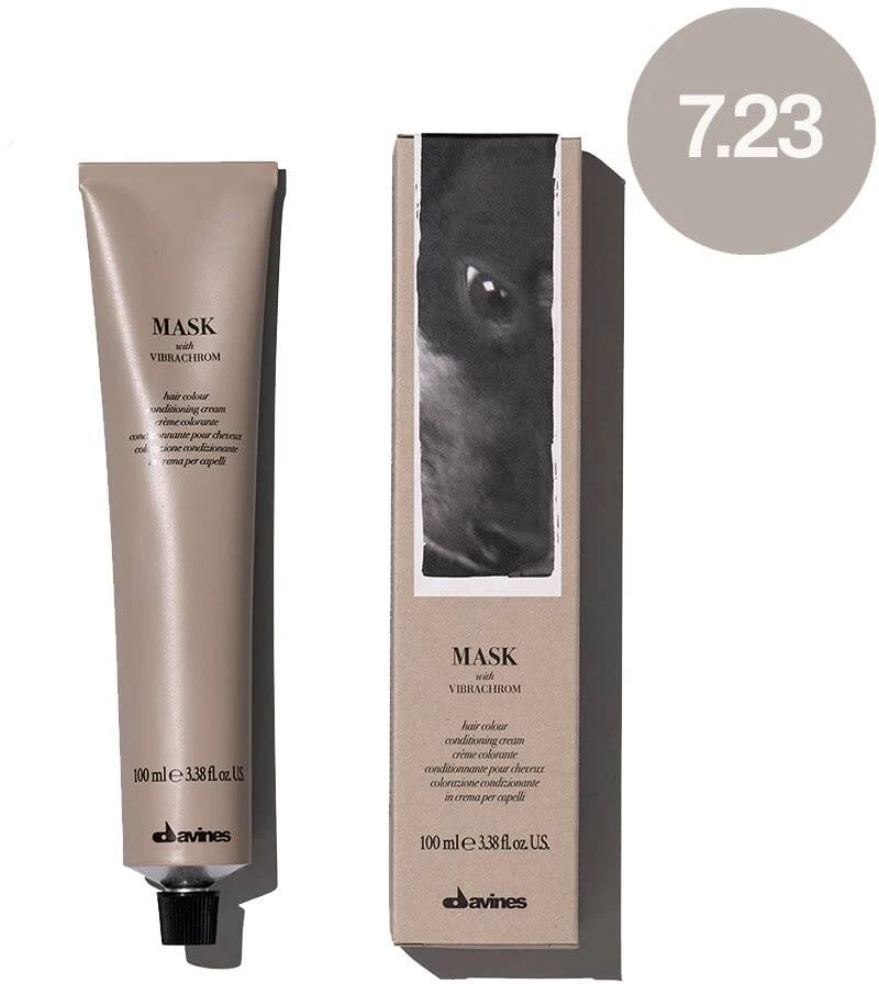 Davines plaukų kaukė su Vibrachrom ilgalaikiais dažais 7.23, 100 ml