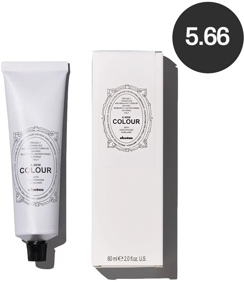 Davines A New Colour 5.66 dažų tūbelė ir pakuotė