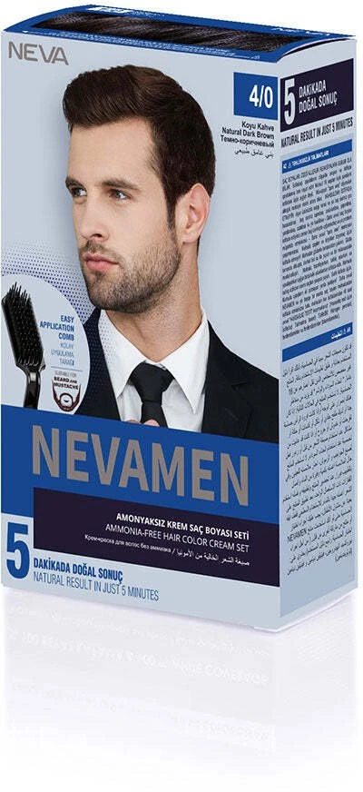 Neva Nevamen Semi-Permanent Hair Dye 4/0 , 150 ml