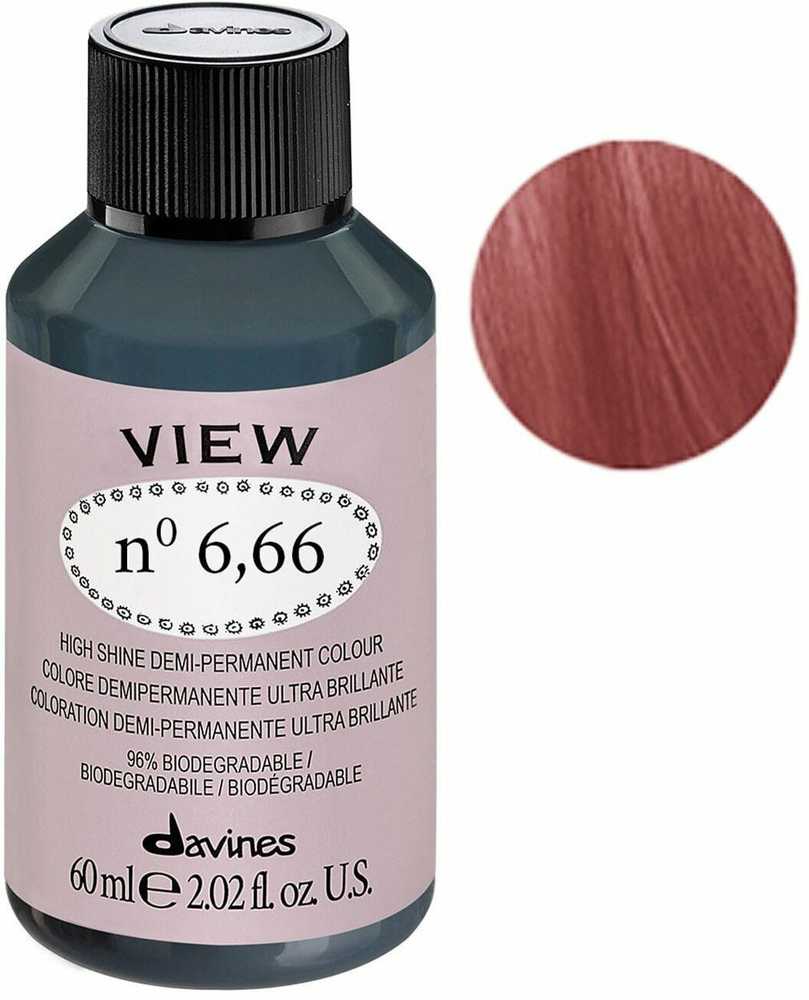 Davines View Demi-Permanent Hair Dye 6.66 , 60 ml
