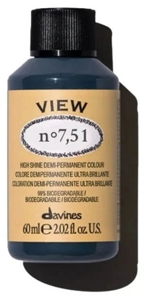 Davines View Hair Colouring Kreminis Toneris 7.51 , 60 ml