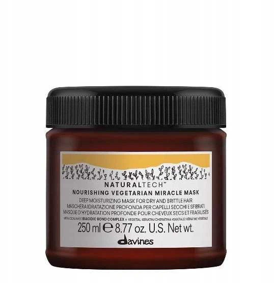 Davines NATURALTECH maitininantis Vegetarian Miracle Mask maitinanti kaukė su keratinu, 250 ml