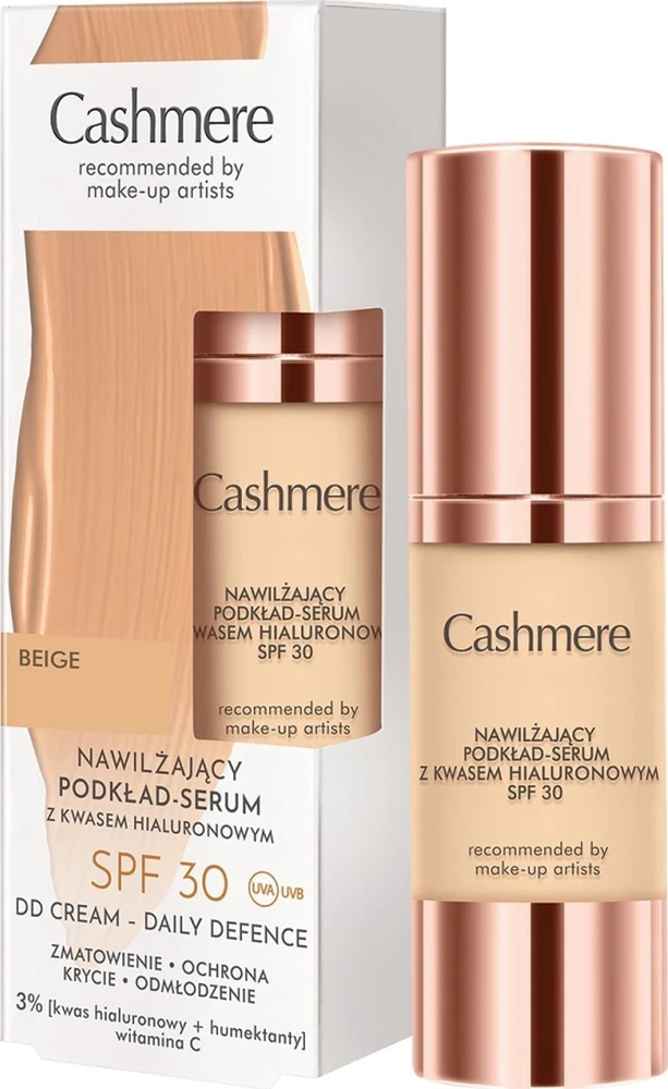 Cashmere Moisturizing Foundation-Serum 02 rusvai gelsvas, 30 ml
