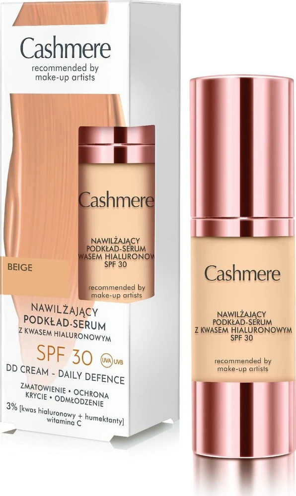 Cashmere Moisturizing Foundation-Serum 02 rusvai gelsvas, 30 ml