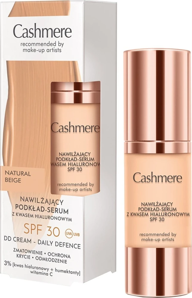 Cashmere Moisturizing Foundation-Serum 01 Natural rusvai gelsvas, 30 ml