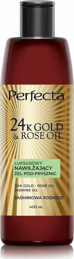 Perfecta 24K Gold & Rose Oil Dušo želė, 400 ml