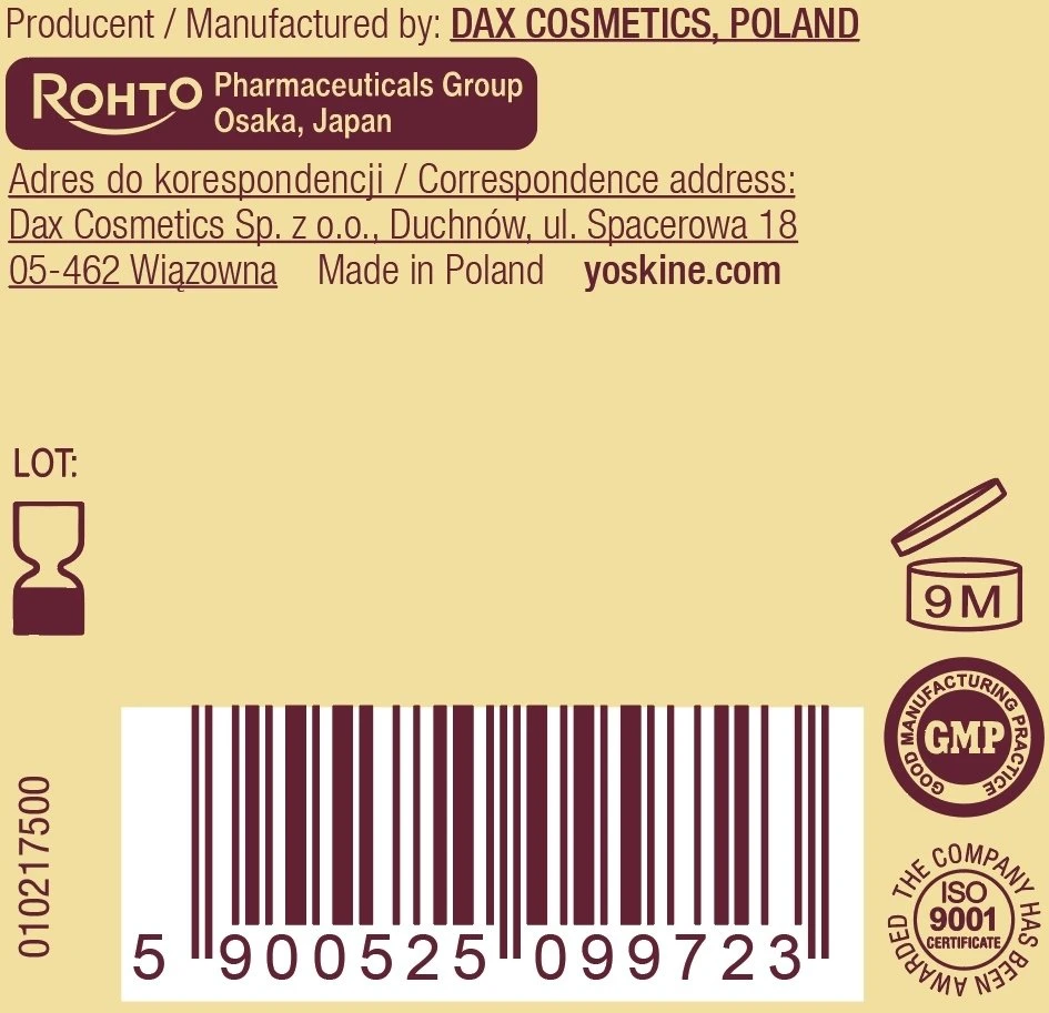 DAX YOSKINE Age Ritual šilkinis stangrinamasis veido kremas, lyginantis odą, 50 ml