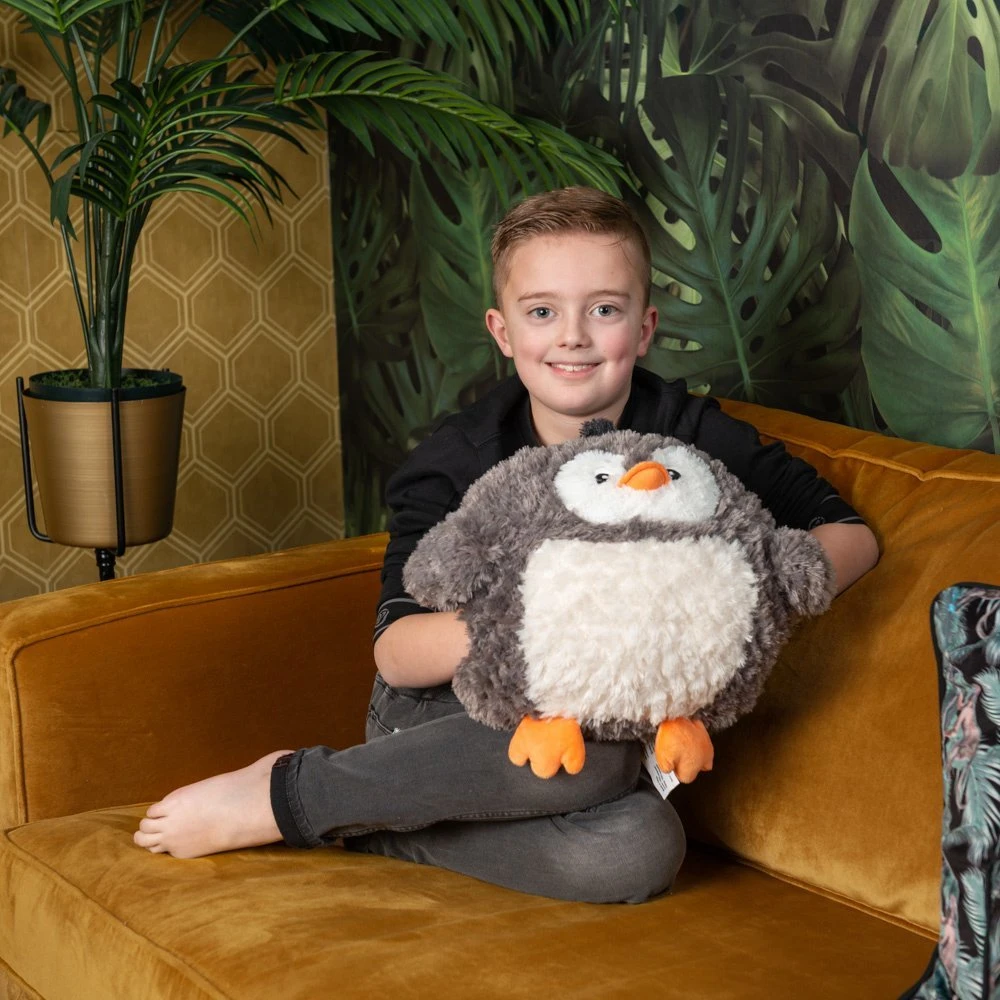 Dėlionė Cozy Noxxiez Pingvino pagalvė ir pliušinis rankų šildytuvas
