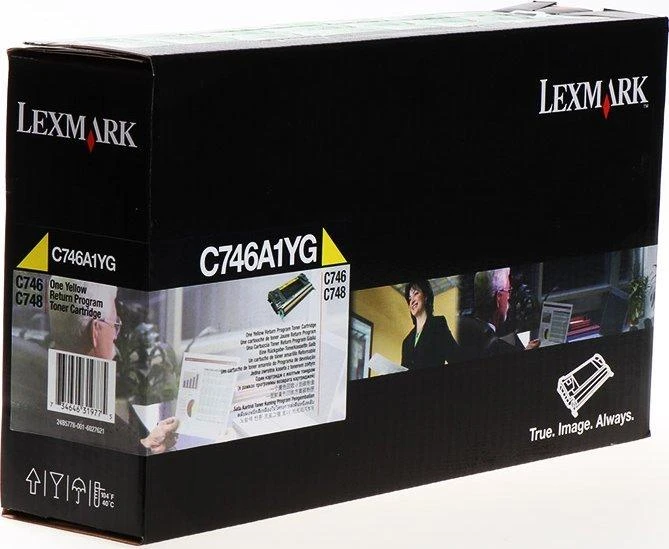 Tonerio kasetė Lexmark C746A1YG, geltona, originali (C746A1YG).