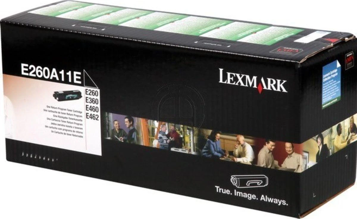 Lexmark E260A11E Cartridge, Juodas, 3500 pages