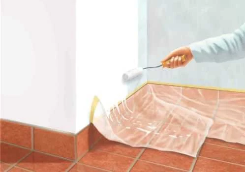 TESA APSAUGINĖ PLĖVELĖ DAŽYMUI SU JUOSTA 15m x 2,6m
