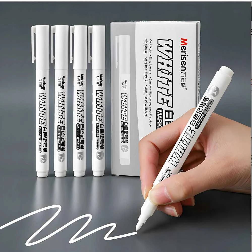 Grąžtas Dažų markeris Markal Pro-Line HP Baltas 3mm tepaluotiems paviršiams