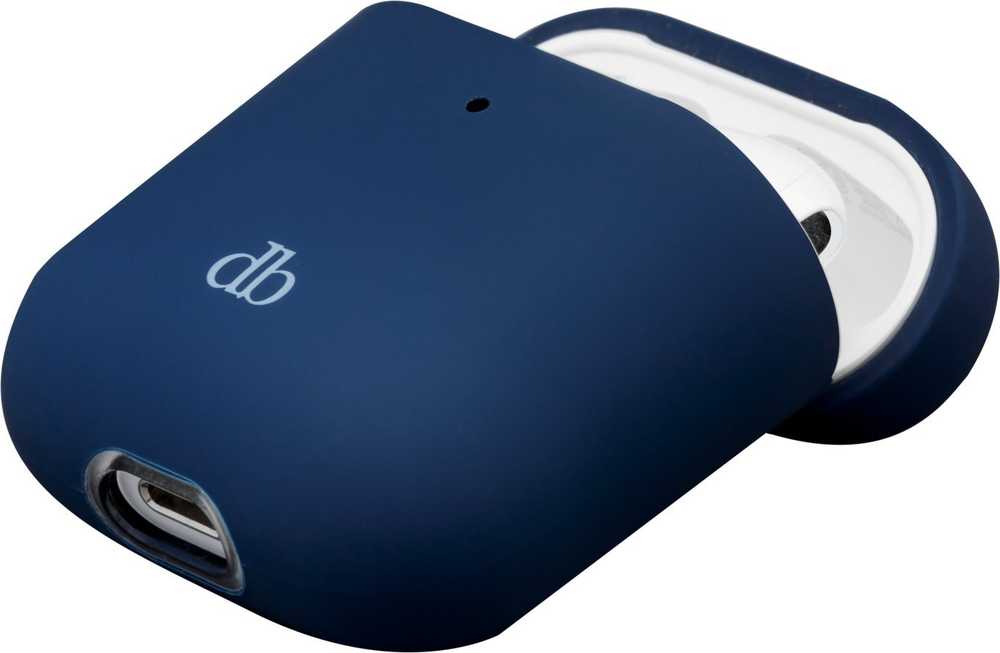 dbramante Costa Rica – „AirPods“ (2 kartos) Silicio dėklas iš perdirbto plastiko – „Pacific Mėlyna“