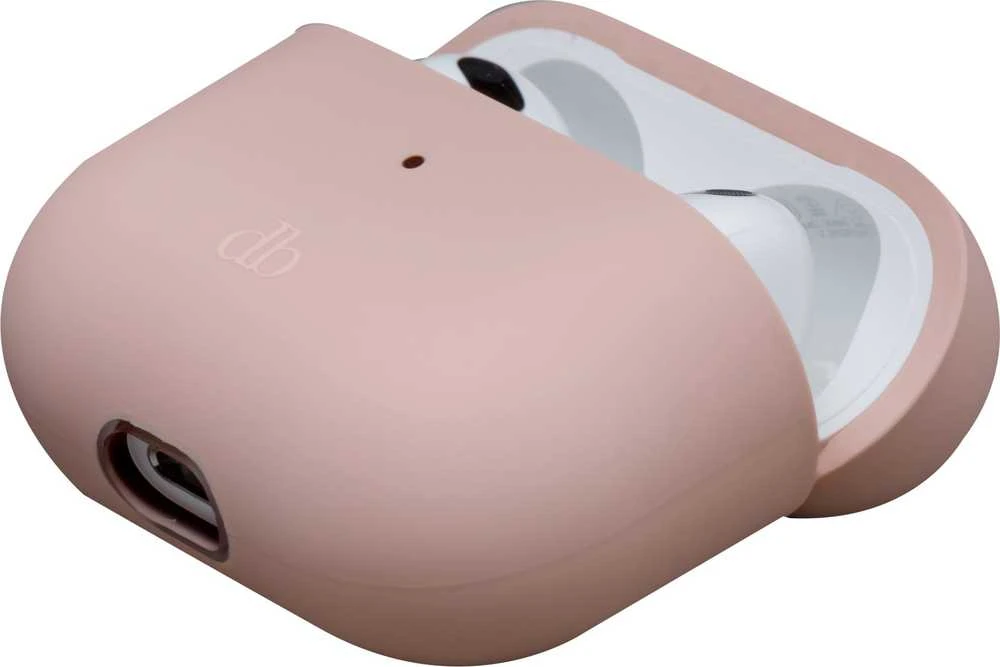 Rožinis AirPods 2 silikoninis dėklas