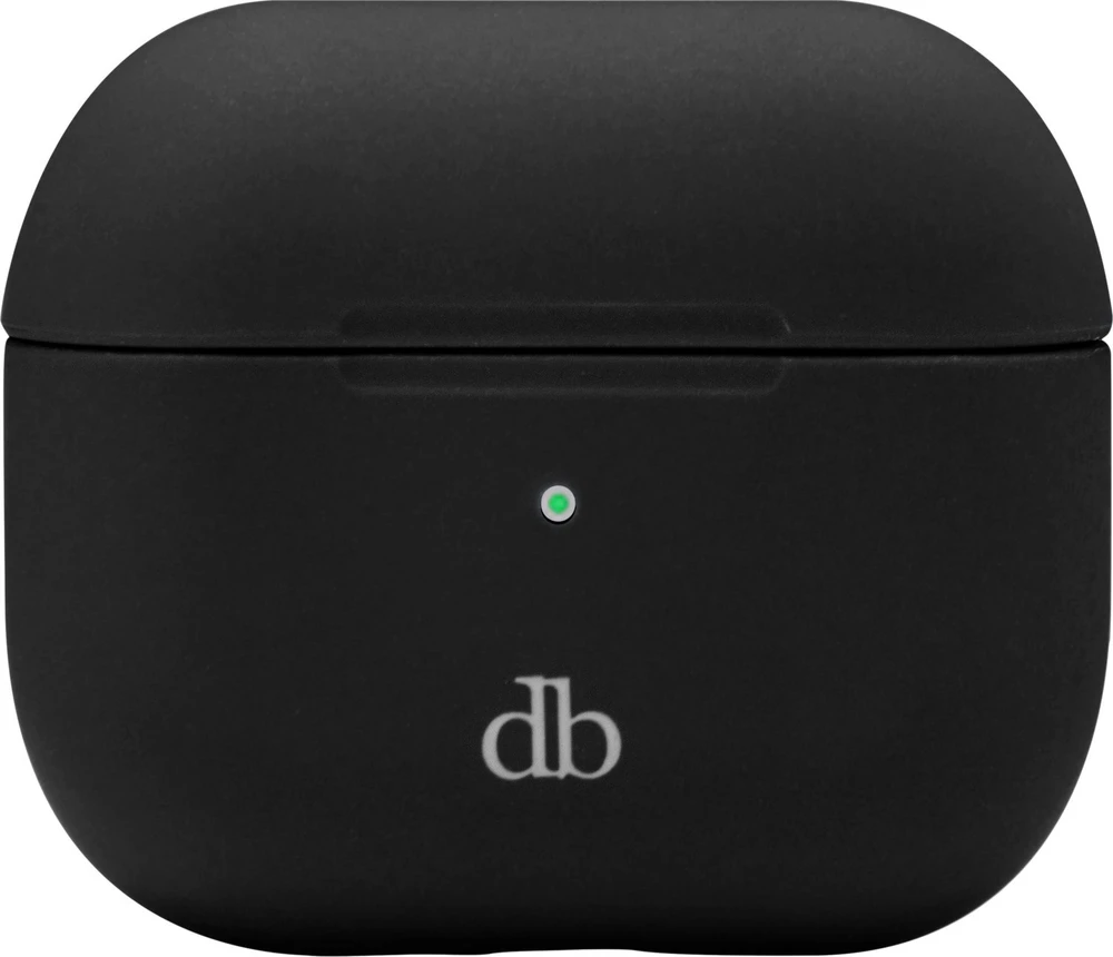 Juodas AirPods 3 dėklas su logotipu