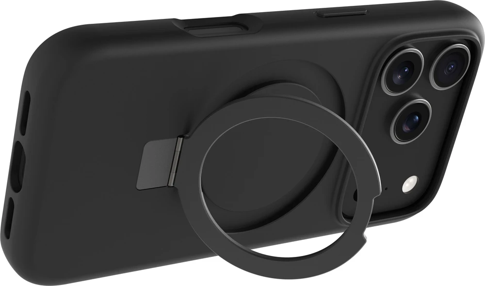 Dėklas D Bramante dbramante1928 Iceland Ultra - Tylny pokrowiec na telefon - odporny - stojak - kompatybilny su MagSafe - D3O, Kunststoff - juoda