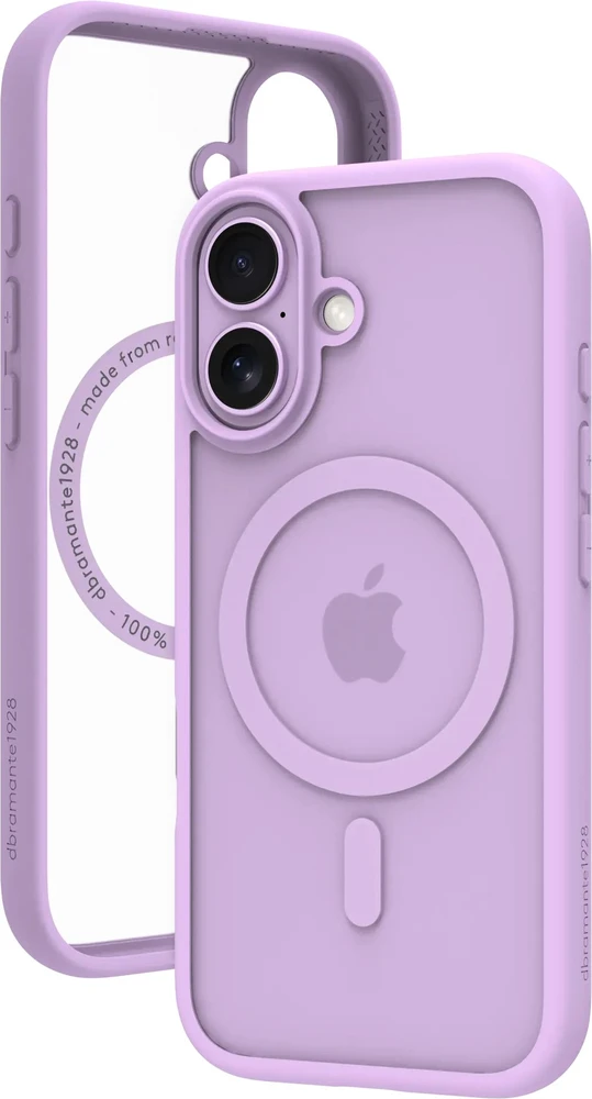 Dėklas dbramante1928 Grenen nugarėlė MagSafe skirta iPhone 17 – Violetinė