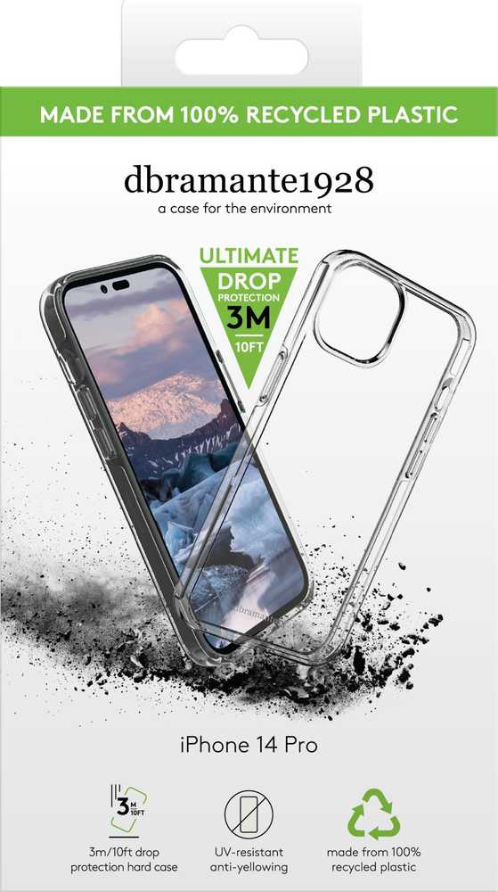 Dbramante1928 dbramante Iceland Pro – skaidrus kietas dėklas, skirtas iPhone 14 Pro