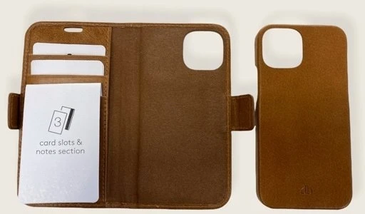Dėklas dbramante1928 – Lynge – iPhone 13 Pro – Tan – E