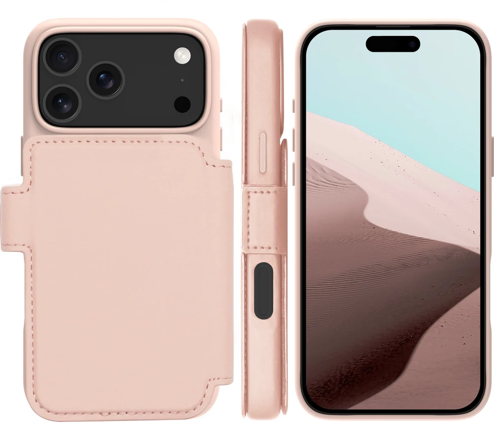 Dėklas D Bramante LyngeMSICON-iPhone17ProMax-PinkSand